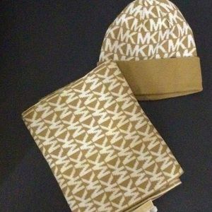 Michael Kors hat and scarf set